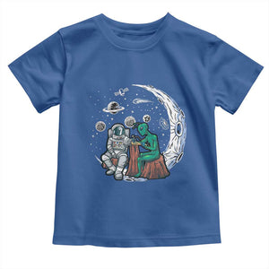 Funny Alien Ink Astronaut Outer Space Toddler T Shirt TS09 Royal Blue Print Your Wear