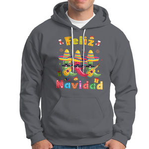 Feliz Navidad Mexican Fiesta Hot Pepper Guitar Party Hoodie TS09 Charcoal Printyourwear