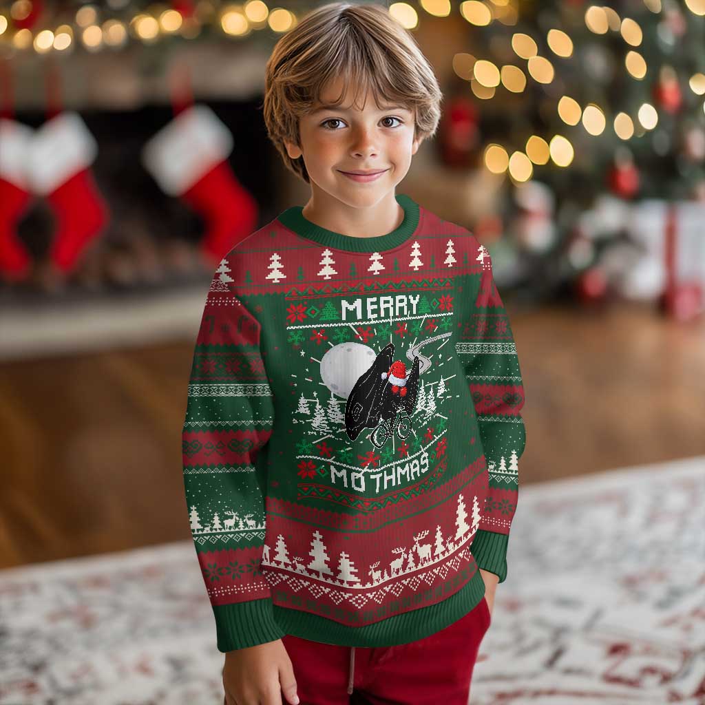 Merry Mothmas Santa Mothman Xmas Night Ugly Christmas Sweater TS09 Christmas Print Your Wear