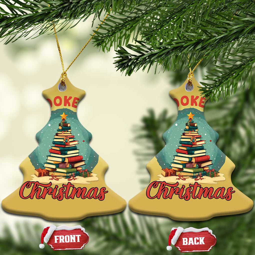 Xmas Book Lover Christmas Ornament All Booked For Christmas Tree Bookaholic TS09 Christmas Tree Gold Print Your Wear