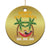 Funny Xmas In Hawaii Christmas Ornament Meowy Kalikimaka Cat Chillin' Ho Ho Ho Xmas Palm Tree TS09 Print Your Wear