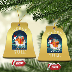 Yule Goat Christmas Ornament Jul Nordic Yuletide TS09 Bell Flake Gold Print Your Wear