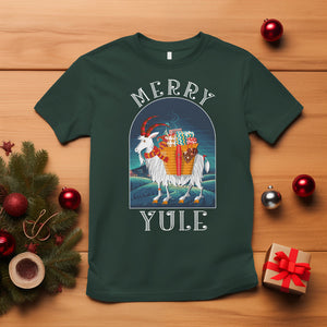 Yule Goat Jul Nordic Yuletide Merry Christmas T Shirt TS09 Dark Forest Green Printyourwear