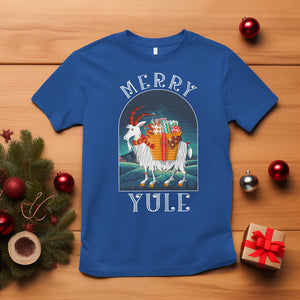 Yule Goat Jul Nordic Yuletide Merry Christmas T Shirt TS09 Royal Blue Printyourwear