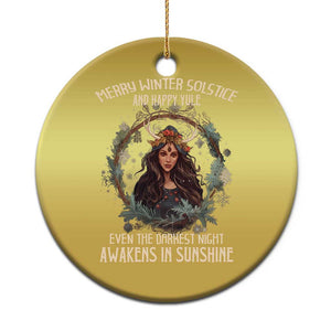 Yule Christmas Ornament Merry Winter Solstice Awakens In Sunshine TS09 Print Your Wear