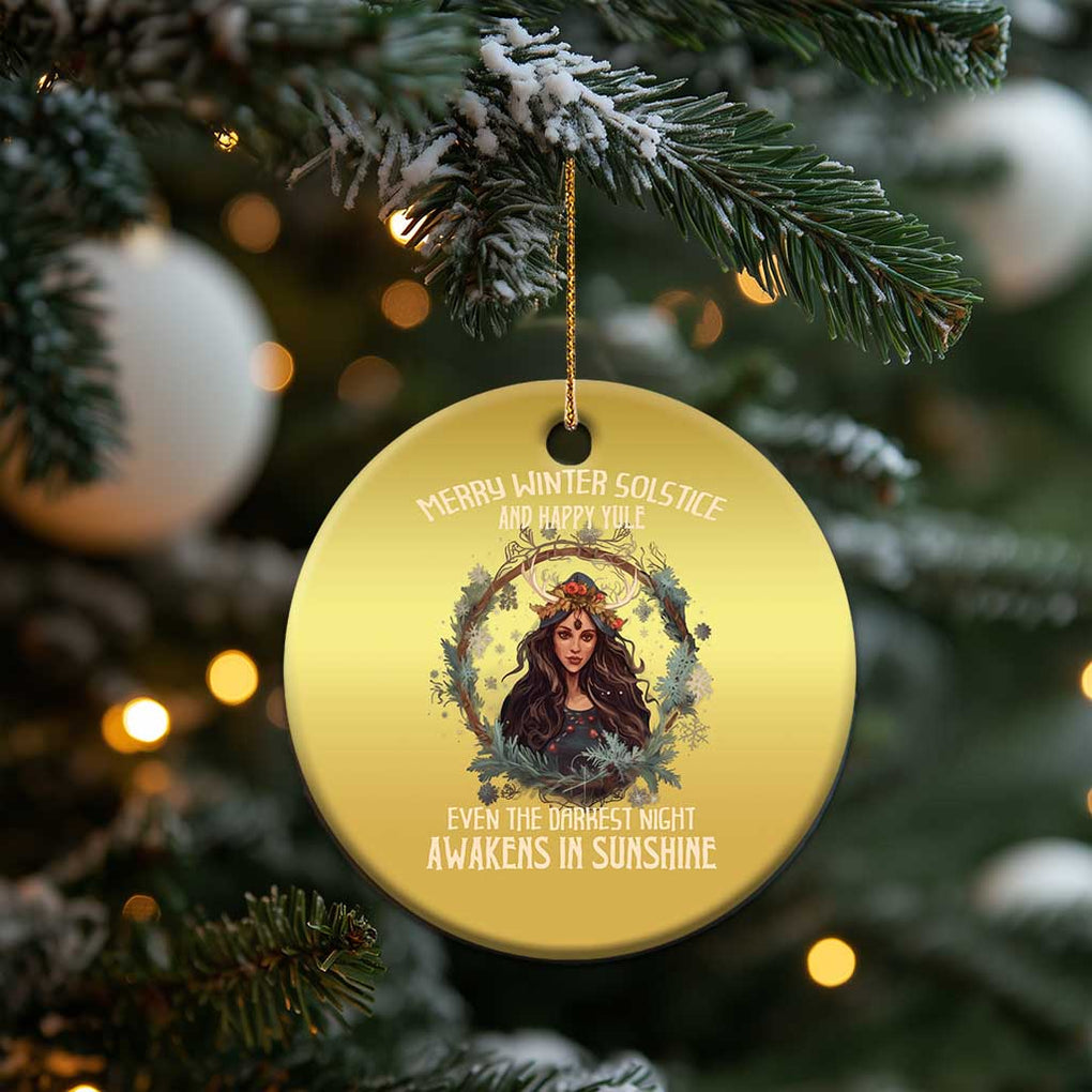 Yule Christmas Ornament Merry Winter Solstice Awakens In Sunshine TS09 Print Your Wear