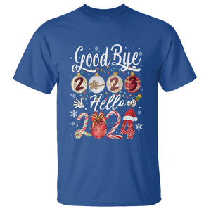 Goodbye 2023 Hello 2024 Happy New Year's Eve T Shirt TS09 Royal Blue Printyourwear