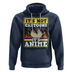 It's Not Cartoons It's Anime Hoodie Angry Eyes Japanese Manga TS09 Navy Printyourwear