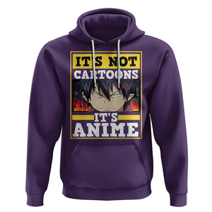 It's Not Cartoons It's Anime Hoodie Angry Eyes Japanese Manga TS09 Purple Printyourwear