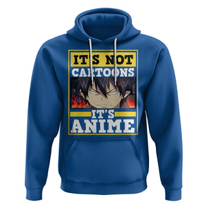 It's Not Cartoons It's Anime Hoodie Angry Eyes Japanese Manga TS09 Royal Blue Printyourwear