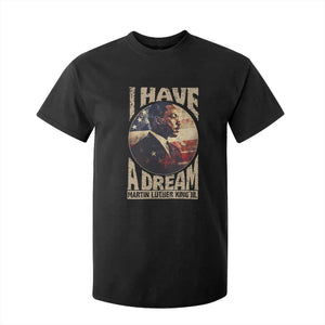 Martin Luther King Jr T Shirt For Kid I Have A Dream American Flag MLK Day Black History TS09 Black Print Your Wear