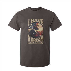 Martin Luther King Jr T Shirt For Kid I Have A Dream American Flag MLK Day Black History TS09 Dark Chocolate Print Your Wear