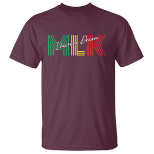 Martin Luther King Jr Day T Shirt I Have A Dream Black History TS09 Maroon Print Your Wear