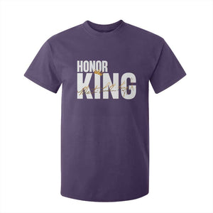 Martin Luther King Jr Day T Shirt For Kid Honoring The King MLK TS09 Purple Print Your Wear