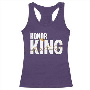 Martin Luther King Jr Day Racerback Tank Top Honoring The King MLK TS09 Purple Print Your Wear