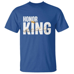 Martin Luther King Jr Day T Shirt Honoring The King MLK TS09 Royal Blue Print Your Wear