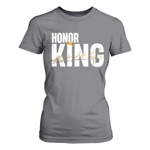 Martin Luther King Jr Day T Shirt For Women Honoring The King MLK TS09 Charcoal Print Your Wear