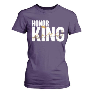 Martin Luther King Jr Day T Shirt For Women Honoring The King MLK TS09 Purple Print Your Wear