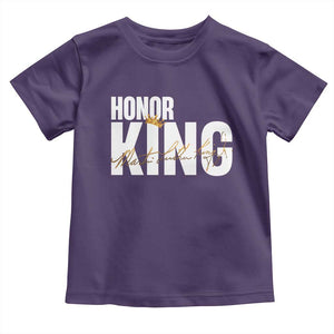 Martin Luther King Jr Day Toddler T Shirt Honoring The King MLK TS09 Purple Print Your Wear