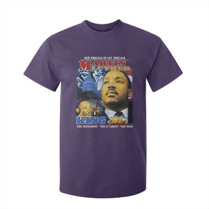 Martin Luther King Jr T Shirt For Kid His Dream Is My Dream American Flag MLK Day Black HIstory TS09 Purple Print Your Wear