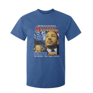 Martin Luther King Jr T Shirt For Kid His Dream Is My Dream American Flag MLK Day Black HIstory TS09 Royal Blue Print Your Wear