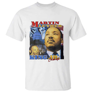 Martin Luther King Jr T Shirt His Dream Is My Dream American Flag MLK Day Black HIstory TS09 White Print Your Wear