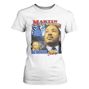 Martin Luther King Jr T Shirt For Women His Dream Is My Dream American Flag MLK Day Black HIstory TS09 White Print Your Wear