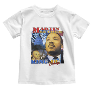 Martin Luther King Jr Toddler T Shirt His Dream Is My Dream American Flag MLK Day Black HIstory TS09 White Print Your Wear