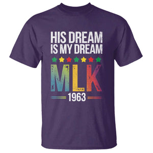 Martin Luther King Jr T Shirt His Dream Is My Dream 1963 Black History TS09 Purple Print Your Wear