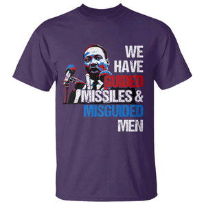 Martin Luther King Jr T Shirt We Have Guided Missiles And Misguided Men TS09 Purple Print Your Wear