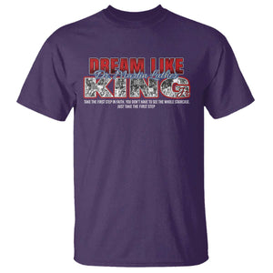 Martin Luther King Jr T Shirt Just Take The First Step MLK Day TS09 Purple Print Your Wear