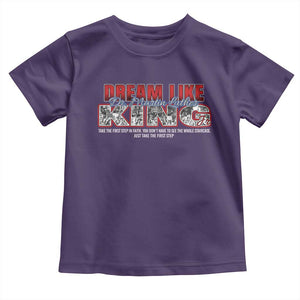 Martin Luther King Jr Toddler T Shirt Just Take The First Step MLK Day TS09 Purple Print Your Wear