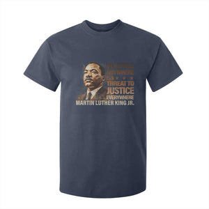 Martin Luther King Jr T Shirt For Kid Injustice Anywhere Is A Threat To Justice Everywhere TS09 Navy Print Your Wear