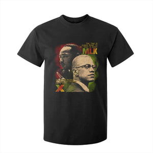 Martin Luther King Jr Malcolm X T Shirt For Kid The Time Is Always Right Prepare For Future Today TS09 Black Print Your Wear