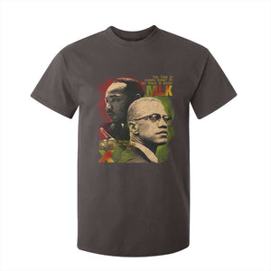 Martin Luther King Jr Malcolm X T Shirt For Kid The Time Is Always Right Prepare For Future Today TS09 Dark Chocolate Print Your Wear