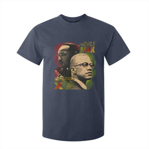 Martin Luther King Jr Malcolm X T Shirt For Kid The Time Is Always Right Prepare For Future Today TS09 Navy Print Your Wear