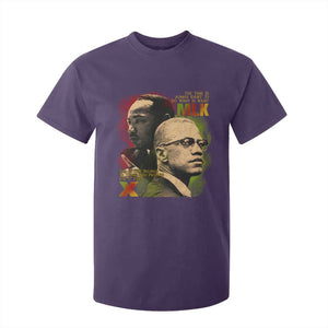 Martin Luther King Jr Malcolm X T Shirt For Kid The Time Is Always Right Prepare For Future Today TS09 Purple Print Your Wear