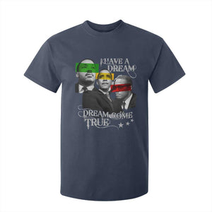 Obama MLK Malcolm X T Shirt For Kid Dreams Come True TS09 Navy Print Your Wear