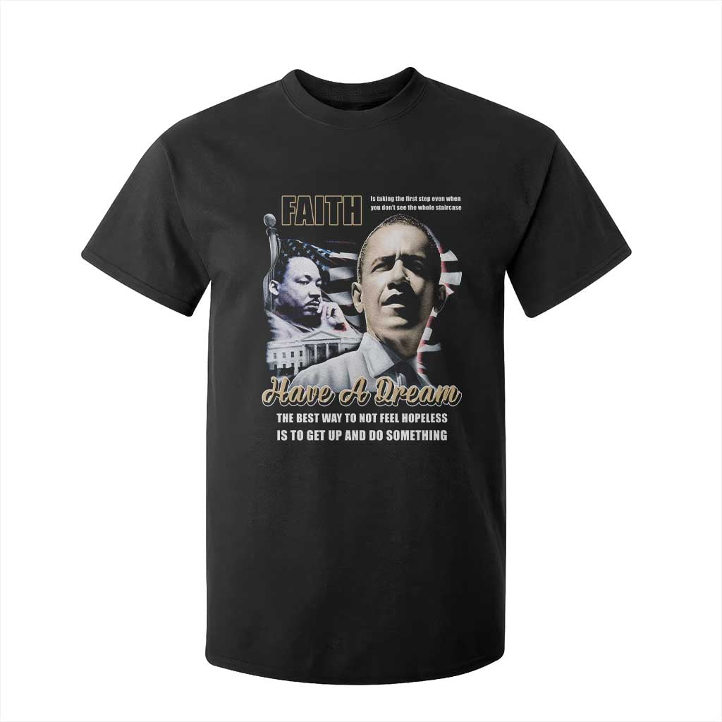 Obama MLK Martin Luther King Jr T Shirt For Kid TS09 Black Print Your Wear