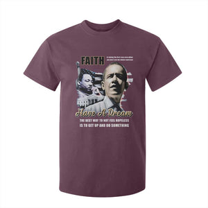 Obama MLK Martin Luther King Jr T Shirt For Kid TS09 Maroon Print Your Wear