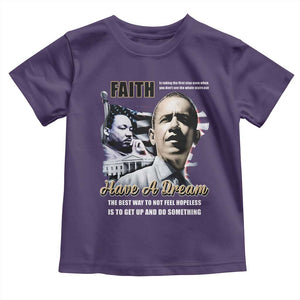 Obama MLK Martin Luther King Jr Toddler T Shirt TS09 Purple Print Your Wear