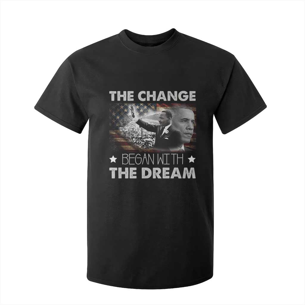 Obama MLK T Shirt For Kid The Change Began With The Dream TS09 Black Print Your Wear