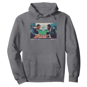 Martin Luther King Jr Malcolm X Hoodie Playing Chess White House Black History TS09 Charcoal Print Your Wear