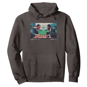 Martin Luther King Jr Malcolm X Hoodie Playing Chess White House Black History TS09 Dark Chocolate Print Your Wear