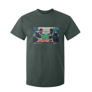 Martin Luther King Jr Malcolm X T Shirt For Kid Playing Chess White House Black History TS09 Dark Forest Green Print Your Wear