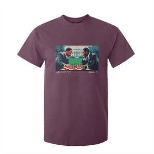 Martin Luther King Jr Malcolm X T Shirt For Kid Playing Chess White House Black History TS09 Maroon Print Your Wear