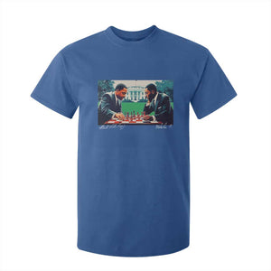 Martin Luther King Jr Malcolm X T Shirt For Kid Playing Chess White House Black History TS09 Royal Blue Print Your Wear