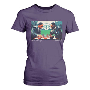 Martin Luther King Jr Malcolm X T Shirt For Women Playing Chess White House Black History TS09 Purple Print Your Wear