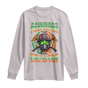 Fir Na Tine Man Of Fire Long Sleeve Shirt Irish Firefighter Pride TS09 Ice Gray Print Your Wear