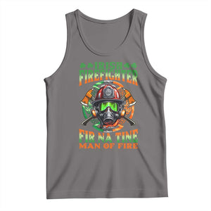 Fir Na Tine Man Of Fire Tank Top Irish Firefighter Pride TS09 Deep Heather Print Your Wear